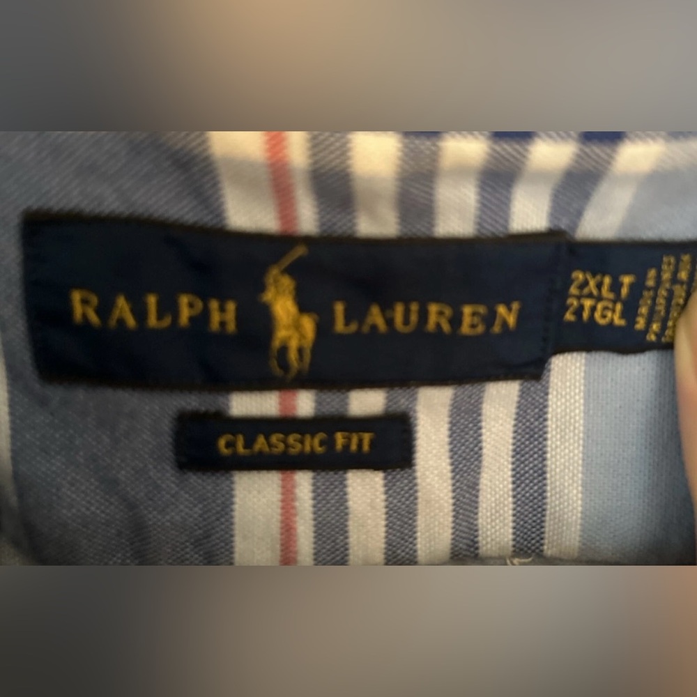 Ralph Lauren -Men’s Plaid Button Down Classic Fit Shirt -Size 2XLT - Picture 5 of 5